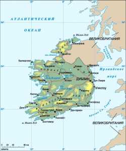 Карта Ирландии с сайта krugosvet.ru