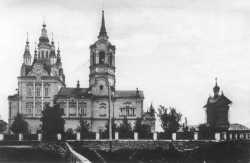 Томский Воскресенский храм, фотография нач. XX века
