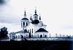 Владимирский храм в с. Крутихинском, 1924 г. Фотография с сайта kurgangen.org