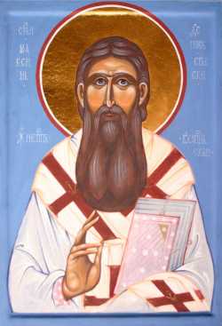 Святитель Максим, деспот Сербии и митрополит Угро-Валашский. Икона