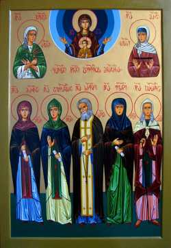 Собор Дивеевских святых. Грузинская икона (автор Тамара Ригишвили)