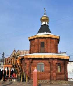 Кызыльский Никольский храм при ИК № 1. Фото 15 января 2015 г.