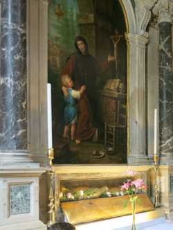 Рака с мощами прп. Марии-Марина в католическом храме Santa Maria Formosa (Венеция)