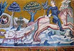 Мученичество св. Исидора Хиосского. Мозаика в Соборе св. Марка в Венеции, 1354 г.