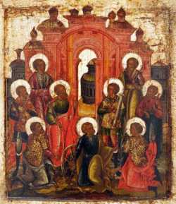 Девять мучеников Кизических. Икона
