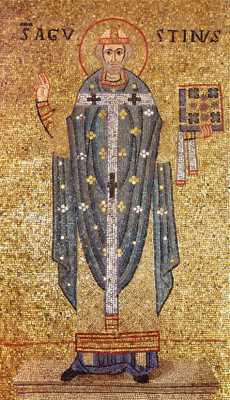 Августин Блаженный, еп. Иппонийский. Мозаика XII в. Собор Святого Марка, Венеция