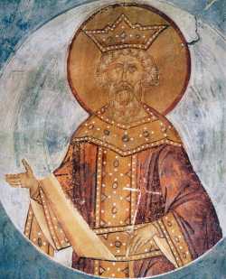 Дионисий. Св. Владимир. Фреска (1502 г.) Ферапонтова монастыря