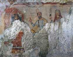 Ап. Павел и равноап. Фекла. Фреска VI в. из Пещеры святой Феклы