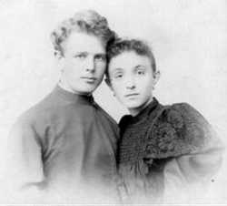 Протоиерей Михаил Петров с супругой Ольгой Васильевной, 1895 год, Воронеж
