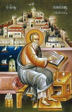 Св. Николай Кавасила. Греческая икона
