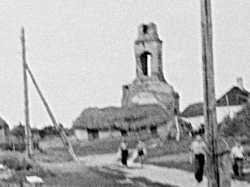Колокольня храма святителя Митрофана в селе Шилове. Фото XX в.