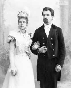 Николай Михайлович Чернавский с женой Надеждой, 1898 г.