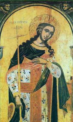 Мц. Керкира. Икона из храма Св. Николая Старшего (XVII в.), г. Керкира, Греция