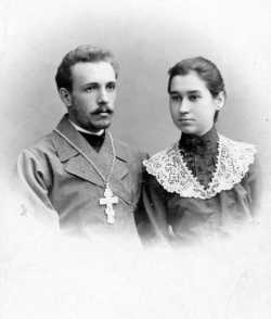 Священник Георгий Соколов с супругой Зинаидой