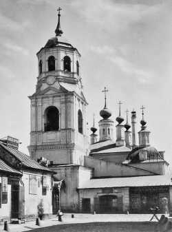Церковь Спаса Преображения в Пушкарях, Москва. Фото из альбома Н.А. Найденова. 1882 год
