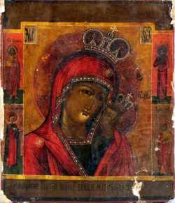 Пустынская икона Божией Матери (XX в. 13,75×11,75″. Частное собрание, США.)