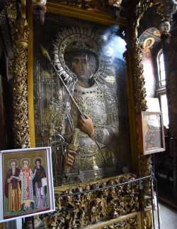Фануильская икона св. Георгия Победоносца. Монастырь Зограф. Афон