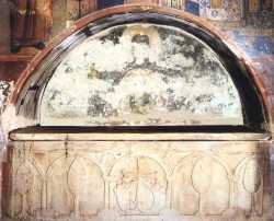 Гробница ктиторов монастыря Ватопед преподобных Афанасия, Николая и Антония