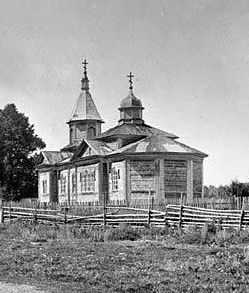 Старый Михаило-Архангельский храм в Жодине, снесенный в 1960 году