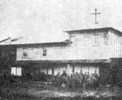Ямадский Благовещенский молитвенный дом. Фото до июня 1896 г. Из книги『山田町史』（中巻）