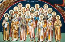Собор Эвбейских святых. Современная фреска