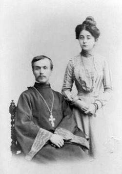 Прот. Иоанн Зотиков с женой Элеонорой