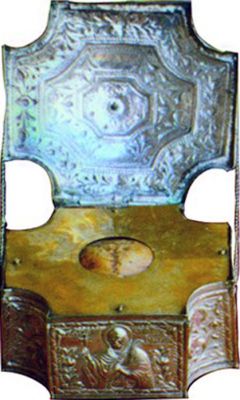 Ковчег с честной главой прмц. Иерусалимы в соборе прп. Антония Нового Веррийского в Верии