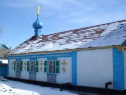 Храм в честь святителя Николая Чудотворца в городе Аксу. Фото с сайта Павлодарской епархии