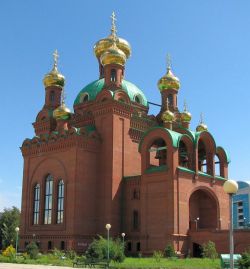 Собор в честь Благовещения Пресвятой Богородицы в городе Павлодаре. Фото с сайта Павлодарской епархии