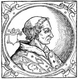 Бенедикт II, папа Римский (Sacchi. Vitis pontificum. 1626)