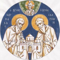 Преподобные Варнава и Иларион Перистеронские