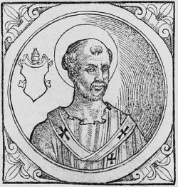 Антер, папа Римский. Гравюра (P. B. Sacchi. «Vitis pontificum». 1626)