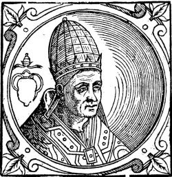 Евгений I, папа Римский. Гравюра (Platina B. Historia. 1611) (РГБ)