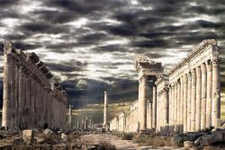 Великая колоннада Апамеи Сирийской