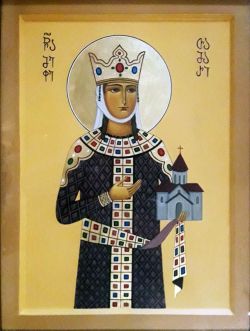 Блгв. царица Тамара Великая. Грузинская икона (XX-XXI в.)