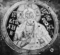 Ветхий денми. Роспись церкви Спаса на Нередице в Новгороде. 1199 год
