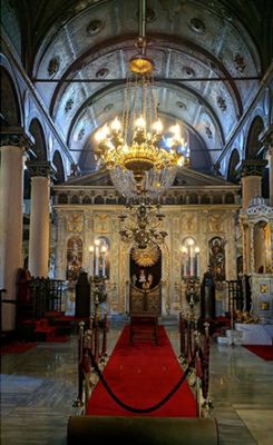 Храм Константинопольского женского монастыря иконы Богоматери "Живоносный источник". Турция. Стамбул. Район Балыклы