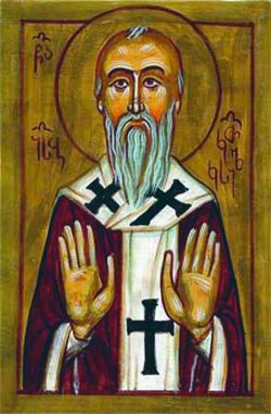 Свт. Иосиф (Джандиери), католикос-патриарх Восточной Грузии. Икона XXI в. (частное собрание)