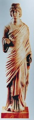 Имп. Флацилла, супруга Феодосия I. Скульптура. 410-420 гг. (Национальная библиотека Франции)