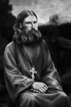 Священник Леонид Виноградов (портрет по фотографии)