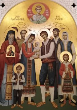 Пребиловацкие новомученики, фреска в крипте храма св. Саввы в Белграде