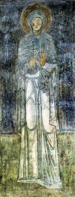 Равноап. Мария Магдалина. Фреска в соборе Святой Софии в Киеве (1040-е гг.)