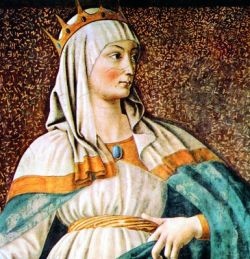 "Царица Есфирь". Фреска Андреа дель Кастаньо. Ок. 1450. Галерея Уффици (Флоренция).
