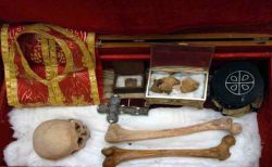 Ковчег с частями мироточивых мощей Превлакских мучеников в монастыре Михольска-Превлака