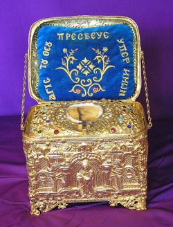 Глава св. преподобного Алексия Человека Божия. Агиа Лавра (Калаврита). Пелопоннес, Греция