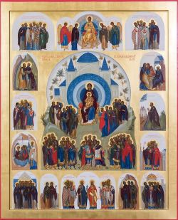 Собор Всех Швейцарских святых. Икона (ок. 2013-2025). Храм Воскресения Христова РПЦЗ, Цюрих