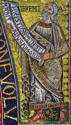 Прор. Иеремия. Мозаика (ок. 1120-1130) храма св. Климента, Рим