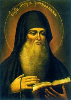 Прп. Пиор Затворник Печерский. Список иконы у мощей святого (Дальние пещеры Киево-Печерской лавры)