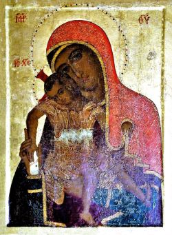 Древний список Киккской иконы Божией Матери. Кипр