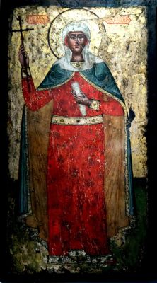 Равноап. Нина. Грузинская икона (кон. XVII в.)